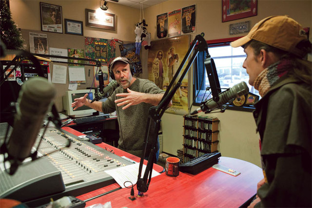 TJ Trout and Rainman ride the morning airwaves during TJ’s final days in the studio. “That's what it is, too. That's what we are—just guys talking about shit,” he says.